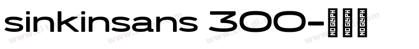 sinkinsans 300字体转换